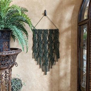 *SOLD* Handmade Macrame Crochet Wall Hanging Backdrop